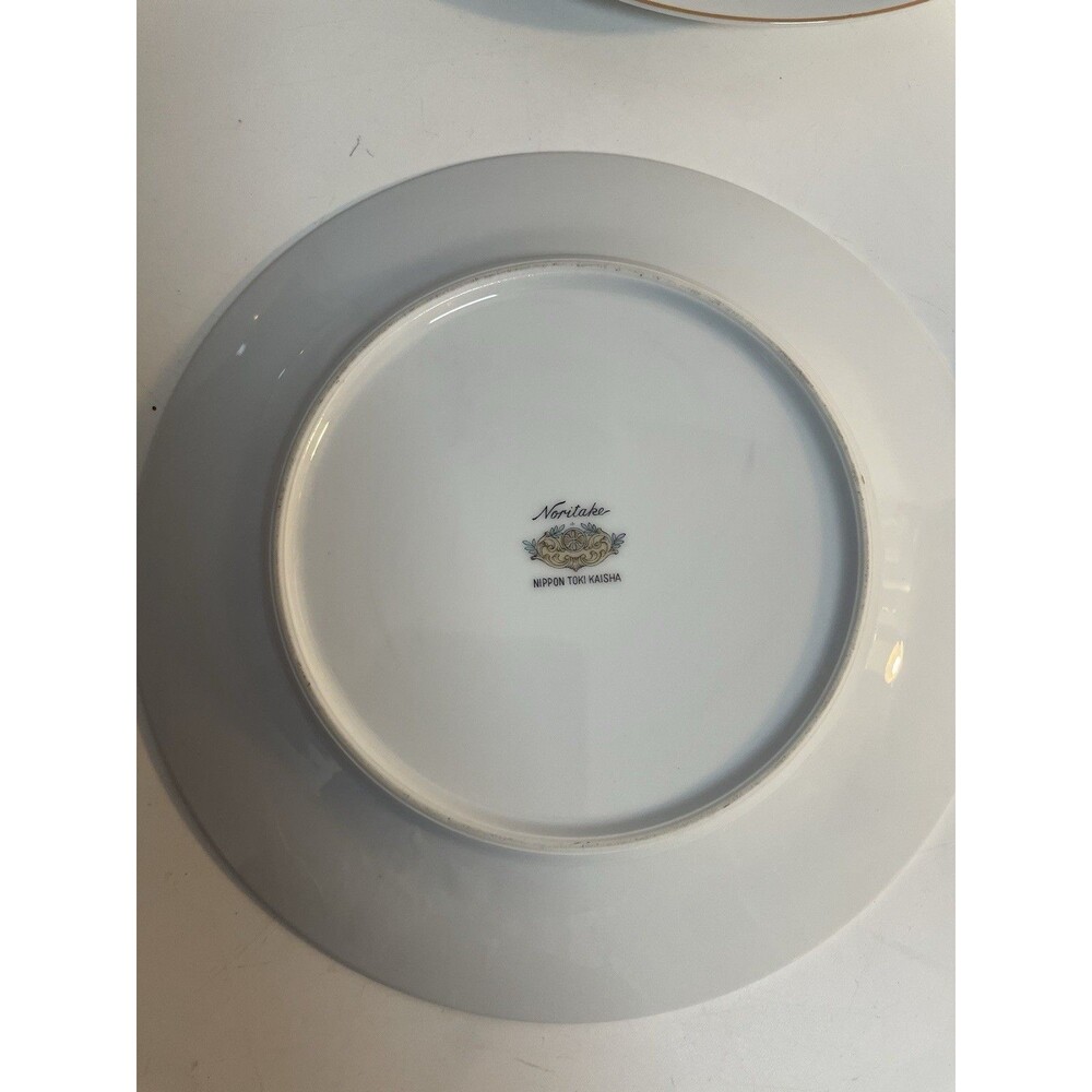 Vintage Noritake Salad Plates Lot of 6 Porcelain w/magnolia flower Discontinued - Picture 5 of 6